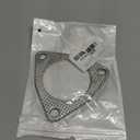 2PCS Exhaust Gasket,2" 3-Bolt Exhaust Flange Gasket,Multifunctional Manifold/Header/Muffler/Catalytic Converter Gaskets (2 inch)
