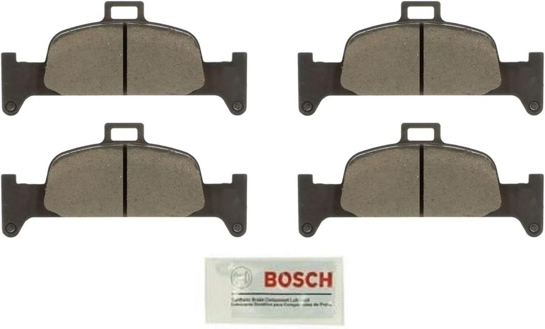 BOSCH BC1897 QuietCast Premium Ceramic Disc Brake Pad Set - Compatible with Select Audi A4, A4 allroad, A4 Quattro, A5 Quattro, A5 Sportback, A6 Quattro, Q5; FRONT