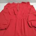 FAIABLE Mini Deep V Sexy Long Sleeve Dress for Women A-line High Waisted Casual Flowy Dress for Cocktail Wedding Guest S