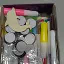 Worgree 48 Pcs DIY Wooden Magnets, Wooden Art Craft Supplies Painting Kit for Kids Ages 4-8 8-12 Glow in The Dark Party Favors Goodie Bag Stuffers Birthday Gifts Toys for Boys Girls