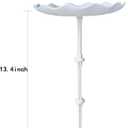 Christmas Tree Topper Holder Planar Holiday Universal Tree Topper Stabilizer Plastic Support Rod Adjustable stabilize Seasonal Treetop Ornaments Angle Tree Toppers Supporter Round Base (medium)