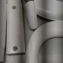 Potty Training Toilet Chair Seat with Step Stool Ladder for Kids and Toddler Boys Girls - Foldable Height Adjustable Children Toilet Training Seat with Safe Handles & Anti-Slip Pads, White-Grey