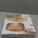 2 Pack Cake Slicer, Stainless Steel Cake Cutter Leveler 7-Layer 6-8 inch and 9-12 inch Adjustable Cake Ring Molds for Baking, Cutting and Slicing Cakes - Silver