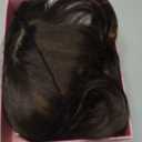 NAYOO Brown Wigs with Bangs for Women Long Curly Wavy Hair Wigs Heat Resistant Synthetic Fiber Wigs for Daily Party Use 24 Inches (Brown with Highlights)