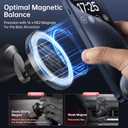 SYNCWIRE MagSafe Car Mount - Flexible Rotation Magnetic Phone Holder for Dash, Strong Magnets, Universal Compatible iPhone, Samsung, Pixel - MagSafe Car Accessories