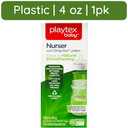 Playtex Baby AntiColic Nurser Bottle with PreSterilized Disposable DropIns Liners, Closer to Breastfeeding, 4 Ounce Bottle, 1 Count
