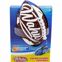 Wahu 100% Waterproof Mini Beach Football with Real Laces for in and Out of Water Play, 6.5" Outdoor Mini Football for Pool and Beach Games, Teal/Yellow