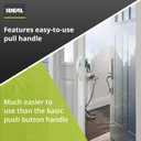 Ideal Security DX Pull Handle Replacement Set for Storm Door and Screen Door, White