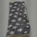 Mora Pets Dog Crate Pad - Ultra Soft Pet Bed With Cute Star Print, Washable Mat for Large Medium Small Dogs, Reversible Fleece Kennel Liner, Cat Bed 23 x 18 Inch Grey