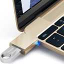 Satechi USB-C to USB-A Adapter, USBC Male to USBA 3.0 Female Connector, USBC to USBA Converter, Compatible with MacBook Pro/Air, iPad Pro/Air/Mini, for Type-C Laptops, Tablets, Phones (Gold)