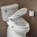Kohler PureWash E525 Elongated Heated Bidet Toilet Seat, White, Warm Water, Quiet-Close Lid, Self-Cleaning Wand, Adjustable Water Pressure, Side Panel Controls, Easy Installation Bidet Attachment