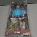 Mattel Minecraft Large-Scale Action Figure, 12-inch Posable Steve Toy Collectible Inspired by A Minecraft Movie