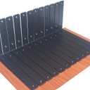 12 Pack - L 12" x H 8" x W1.5, 5mm Thick Black L Shelf Bracket, Iron Shelf Brackets, Metal Shelf Brackets, Floating Shelf, Shelf Supports with Screws