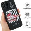 2 x Compatible with iPhone 15 Pro Case for Boys Cool Sports Basketball Shoes Style Phone Cover Soft Silicone Funny Pattern TPU Shockproof Protective Case (6.1 inch) (Black)