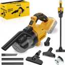 Cordless Vacuum for DE-Walt 20V Battery, 5-in-1 Handheld Electric Vacuum Cleaner with 500W Powerful Motor, 46 CFM Portable Hand Vacuum with HEPA Filter for Car, Carpets, Furniture (Tool Only)