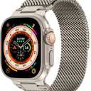 Milanese Loop Compatible for Apple Watch Ultra 3 2 1 Band 49mm 46mm 45mm 44mm 42mm, Men Stainless Steel Rugged Mesh Band with Strong Magnetic Clasp, Adjustable Metal Strap for iWatch Series 11/10/9/8/7/6/5/4/SE/Ultra