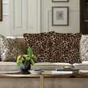 Cheetah Pillow Covers 18x18 Set of 2, Leopard Cheetah Print Room Decor, Cheetah Print Pillow Covers for Home Bedroom Couch