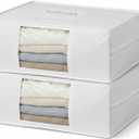 Cashmere Sweater Storage Bags | PACK OF 2 |Breathable & Washable Sweater Storage Bags | Suitable Clothes Organizer For Sweaters, Merino Wool, Scarves and more (SMALL)