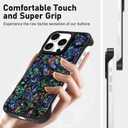 AIGOMARA Slim Frameless for iPhone 15 Pro Max Case with Screen Protector, Luxury Opalescent Pearl Minimalist Borderless Phone Case for Women Girls, Ultra-Thin Hard Shockproof Case Cover, Abalone