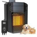 Outdoor Pet House Heater 500W - Kiroto WiFi APP Controlled Dog House Heater with Thermostat & Timer,Suitable for Winter Outdoor Heating of Outside Doghouses, Cat Beds and Chicken Coops