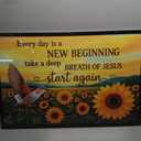 Sunflower Large Wall Art for Living Room Big Sunflower Hummingbird Pictures Canvas Wall Decor Inspirational Painting Artwork Motivational Framed Decoration for Bedroom Bathroom Office 24"x36"