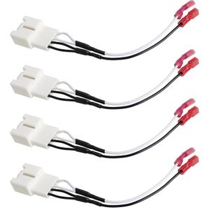 72-6912 Car Speaker Wire Harness Connectors Compatible with Ford F150 Focus Mustang Mondeo Escape Explorer Edge Mazda 2 3 6 CX-5 Miat,4PIN Front Rear Door Wiring Harness Adapter 4PCS