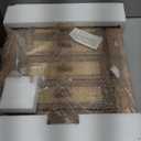 Jewelry Organizer, Rattan Jewelry Box, 5 Layer Wooden Jewelry Organizer Box with Mirror, Jewelry Boxes with 4 Drawers for Women Men, Jewelry Storage for Rings Earrings Necklaces Bracelets Watch (Natural (New))