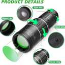 16X52 Mini Monocular Telescope High Powered for Adults, Birthday Gifts for Men Dad Him Husband Teen Boys, BAK4 & FMC Prism Scope for Birdwatching Outdoors Hunting, Cool Gadgets for Men