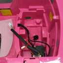 Funcid Ride on Truck Car, Kids 12V Electric Ride on Toys with Parent Remote Control, Spring Suspension, Bluetooth Music, LED Lights - Pink