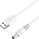 DEIOVWXS Lighted Makeup Mirror Replacement Charging Cable, DC 5.5 * 2.1 mm Switching Connector Charging Cord, 1A, 3.2ft (Only for Model MM-M Mirror)