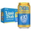 Liquid Death Iced Tea - Blueberry Buzzsaw (Blueberry-Flavored Black Tea), Less Sugar*, Boost of Caffeine, B Vitamins, No Artificial Sweeteners, 12 Fl Oz (Pack of 12)