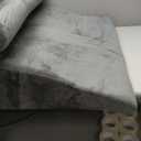 Mat, 67" long, has a slant at end