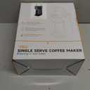 Single Serve One Cup Coffee Maker, for K Cups and Grounds, Mini Coffee Maker with Portable Handle, 6 to 12 Oz Brew Size, for Travel, Camping, Office, RV and Dorm, 120V, Black and Gold