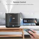 JRD Humidifiers for Bedroom, Ultrasonic Humidifier 4L for Large Room, Cool Mist Top-Fill, 40H Run, 12H Timer, 360 Nozzle, Aroma Diffuser, 7-Color Night Light for Home, Office, Baby, Pets, Plants