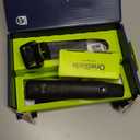 Philips Norelco OneBlade Pro 360 Face + Body, Electric Shaver, Beard Trimmer and Body Groomer, with 360 Blade Technology, 14-Length Precision Comb, Body Kit, Soft Pouch, Model QP6542/70 (Black/Lime Green)