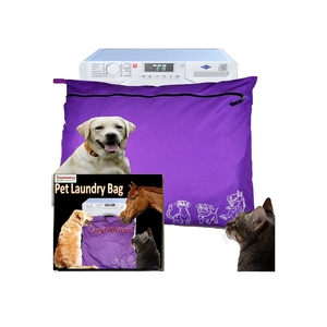 Pet Laundry Bag | Stops Pet Hair Blocking the Washing Machine | Jumbo Size Wash Bag Ideal For Dog Cat Horse Guinea Pig | Hair Remover Safely