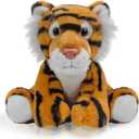 Tiger Stuffed Animal Toys, 8.5 Inch Soft and Cuddly Tiger Plush Animals Toy, Cute and Realistic Animals Gifts for Boys and Girls Toy for Toddlers 1-3