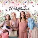 2 x Pink Baby Shower Backdrop Decorations, Pink Baby Shower Photography Background Banner Photo Booth Prop Newborn Party Decorations 70.8 X 43.3 Inch