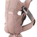 BabyBjrn Baby Carrier Mini, 3D Mesh, Dusty Pink | Newborn Carrier (7-25 lbs), Ergonomic, Easy-to-Use (1 Count (Pack of 1))