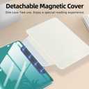 Detachable Magnetic Case for All-New 7" Kindle Paperwhite 12th Gen &Kindle Colorsoft 2025 with Hand Strap, PU Leather Cover and Transparent Hard Back Shell with Auto Sleep/Wake,Beige