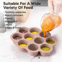 KeaBabies Silicone Food Freezer Trays with Lid, 2oz x 10 Pods Baby Food Storage Containers, Easy Puree Meal Prep, Breast Milk Silicone Freezer Molds, Dishwasher, Microwave Safe, BPA-Free Tray (Dusk)