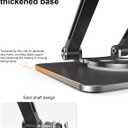 Orlian Tablet Stand Holder with Thickened 360Rotating Base Dual Rod Adjustable Aluminum Stand for All 5.8-12.9 iPad Samsung Phone Tablet Kindle E-Reader and More, Black