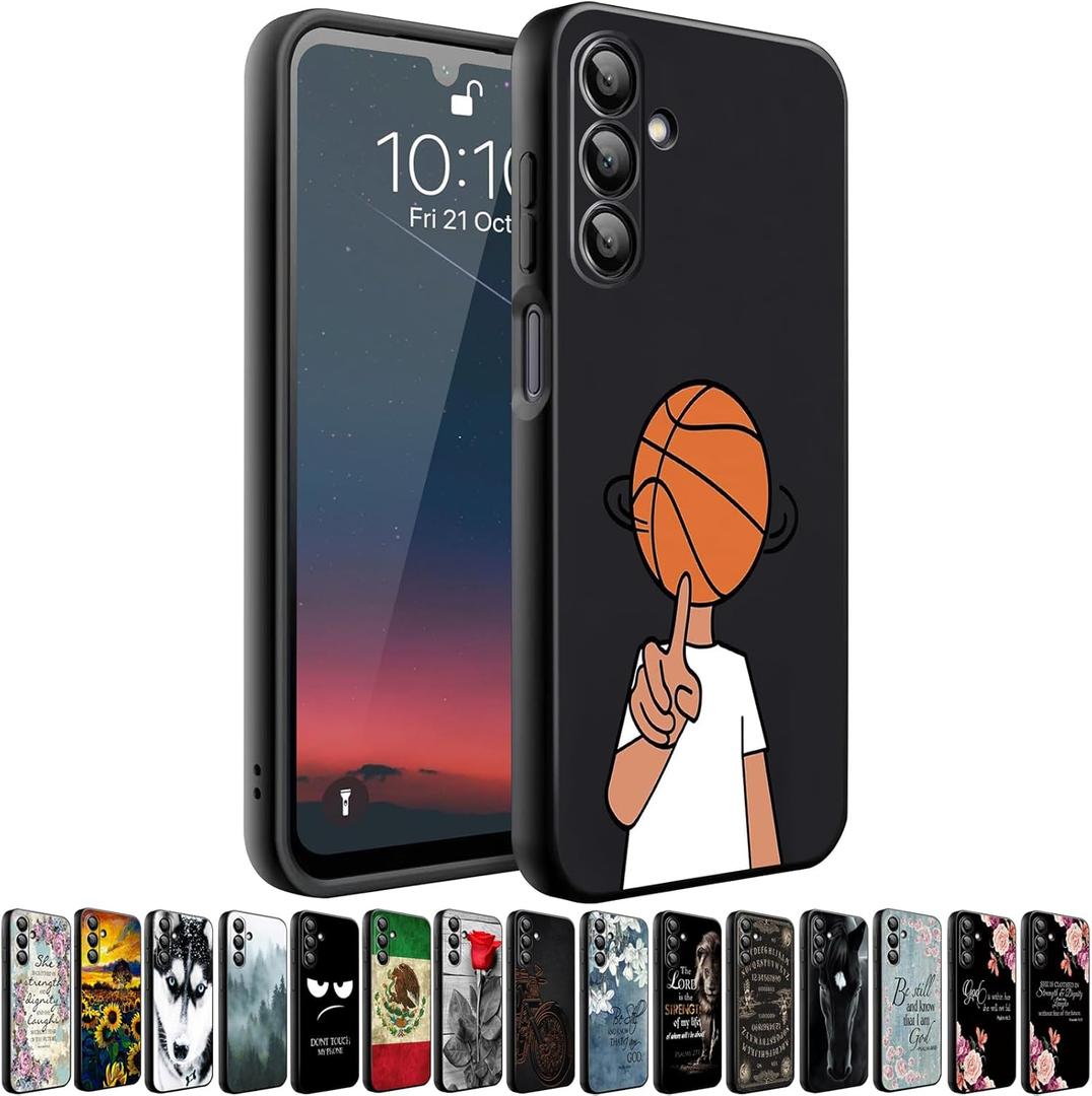 Phone Case Compatiable for Samsung Galaxy A15 5G,Slim Shockproof Protective Cover for Man Women Girl Boy Children,Basketball Boy