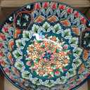 24 Pieces Dinnerware Sets, Ceramic Plates and Bowls Set, Microwave and Dishwasher Safe, Scratch Resistant, Bohemian Style Dishware Set, Service for 6