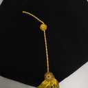 GraduationMall Graduation Doctoral Tam Velvet with Gold Bullion Tassel