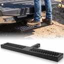 Outus 42" X 6" Hitch Step Heavy Duty for 2" Receiver, Flat
Extra Wide, Serrated Boot Scraper, 600 Lb Capacity, Anti Slip Towing Bumper Guard for Cars RV SUV Truck Pickup Trailer, Black