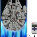 Led Light Display Wallboard Compatible with Lego Star Wars 75257 Millennium Falcon, Upgraded Wall Mounted Display with Remote Control, Adult Collectibles & Ideal Gift for Fans (Board Only)