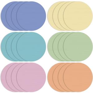 2 x Newtay 24 Pack 10 Inch Dry Erase Dots for Classroom Tables Dry Erase Circles Colorful Removable Board Marker Wall Sticker Decal Spot Set for Student Tables Desk School Teacher Supplies(Warm Color)