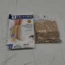 Truform 15-20 mmHg Compression Stockings for Men and Women, Knee High Length, Closed Toe, Beige, Large