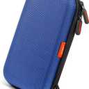 Blue Shockproof Charger Carrying Case - GLCON Small Hard Travel EVA Case for WD Seagate Toshiba Hard Drive, Power Bank, Electronic Accessories, Cord, Cable - High Protection Portable Storage Bag
